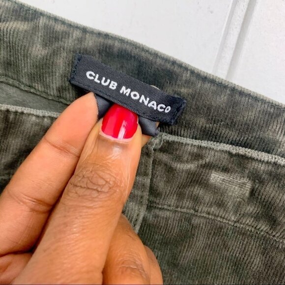 CLUB  MONACO CORDUROY IN DARK GREEN COLOUR - Picture 3 of 12